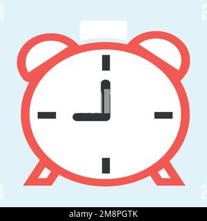 Alarm clock icon in vector Stock Vector