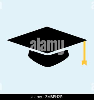 Black color degree cap vector Stock Vector