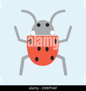 beetle bug icon in vector file Stock Vector