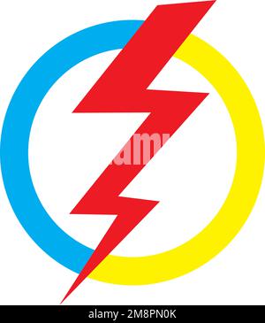 lightning logo vektor illustration design Stock Vector