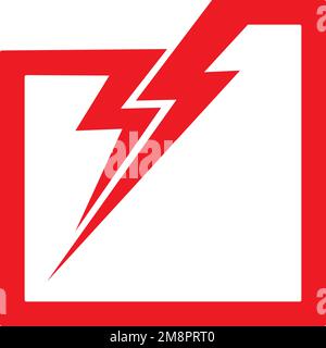 lightning logo vektor illustration design Stock Vector