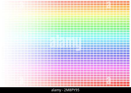 Pastel Color Palette with Every Hue Light to Dark Stock Vector