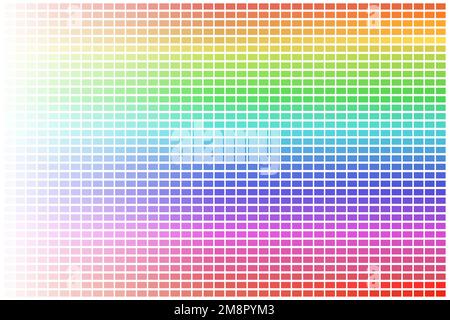 HSV Color Palette with Every Hue Light to Bright Stock Vector