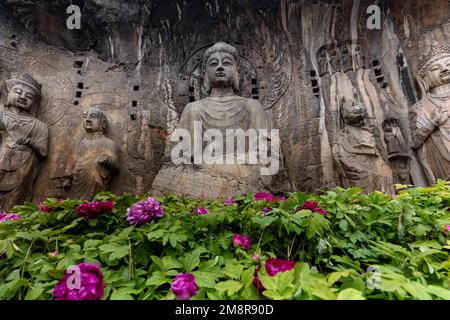 Henan luoyang longmen grottoes Stock Photo