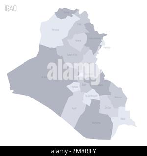Iraq political map of administrative divisions Stock Vector Image &amp; Art ...