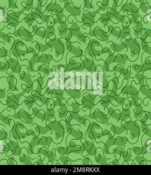 Army green camouflage seamless pattern art.Vector line illustration design wallpaper.Army green camouflage fashion seamless pattern background concept Stock Vector