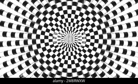 Abstract and optical illusion background Stock Photo