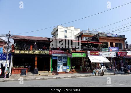 downtown, Pokhara, Gandaki Province, Nepal, Asia Stock Photo