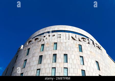 Facade of El Corte Ingles department store, Plaça de Catalunya, Barcelona, Spain Stock Photo