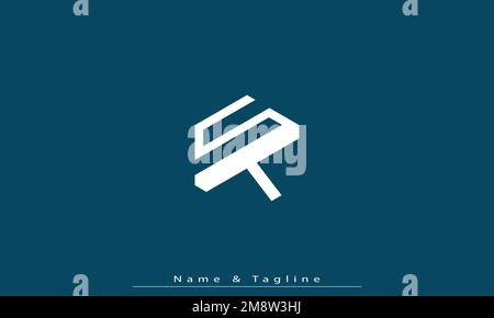 Alphabet letters Initials Monogram logo ST , TS Stock Vector