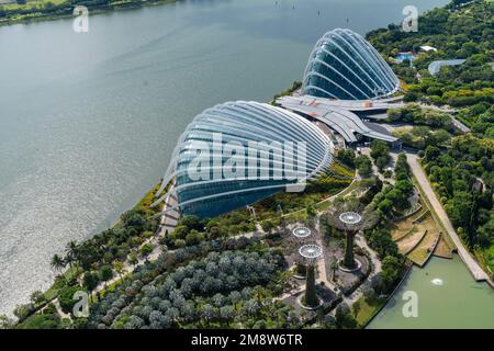 Singapore's marina bay garden landscape Stock Photo