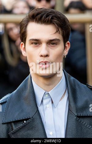 Nicholas Galitzine is seen at Fendi show during Milan Fashion Week ...