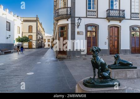 Las Palmas, Spain, December 31, 2022. Plaza de Santa Ana in Las Palmas, Gran Canaria, Spain. Stock Photo