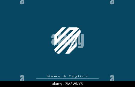 Alphabet letters Initials Monogram logo SN , NS Stock Vector