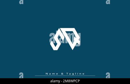 Alphabet letters Initials Monogram logo SQ , QS Stock Vector