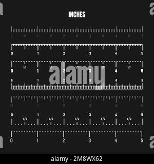 Realistic black centimeter scale for measuring length or height. Various measurement  scales with divisions. Ruler, tape measure marks, size indicators Stock  Vector Image & Art - Alamy