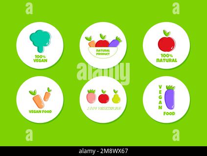Vegan healthy food concept veganuary background vector illustration ...