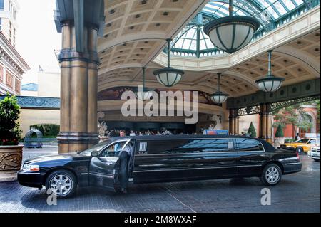 The Porte-Cochère at Bellagio in Las Vegas Stock Photo