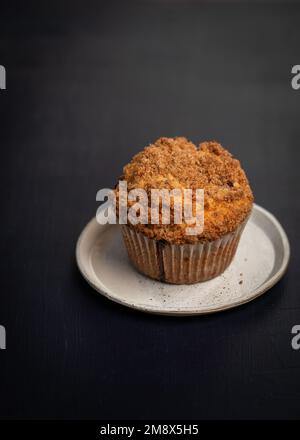 Muffins with crumb top Stock Photo