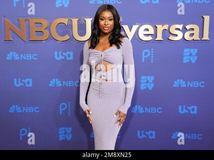 Los Angeles, USA. 15th Jan, 2023. Courtney 'Coco' Jones at the 2023 NBCUNIVERSAL Press Tour held at the Langham Huntington Hotel in Pasadena, CA on Sunday, ?January 15, 2023. (Photo By Sthanlee B. Mirador/Sipa USA) Credit: Sipa USA/Alamy Live News Stock Photo