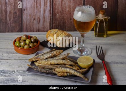 Fried fish typical tapa of southern spain, andalucia Stock Photo - Alamy