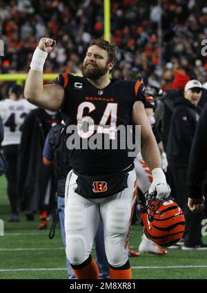 Cincinnati Bengals center Ted Karras (64) looks to make a block during an  NFL football game against the Pittsburgh Steelers, Sunday, Sep. 11, 2022,  in Cincinnati. (AP Photo/Kirk Irwin Stock Photo - Alamy