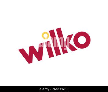 Wilko retail, er Wilko retail, er, rotated logo, white background Stock Photo