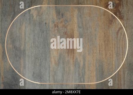 Gold frame on grunge wooden background vector Stock Vector