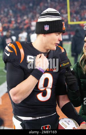 January 15, 2023: Cincinnati Bengals LB Logan Wilson celebrateâ€™s Hayden  Hurst fumble return during an NFL wild card playoff football game between  the Cincinnati Bengals and the Baltimore Ravens at Paycor Stadium