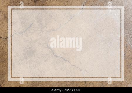 Blank transparent frame on an aged brown concrete wall vector Stock Vector