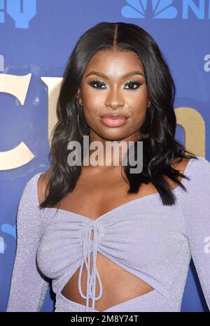 Pasadena, California, USA. 15th Jan, 2023. Courtney Coco Jones arriving to the 2023 TCA Winter Press Tour - NBCUniversal held at the Langham Huntington Hotel in Pasadena, CA on January 15, 2023. © Janet Gough / AFF-USA.COM Credit: AFF/Alamy Live News Stock Photo