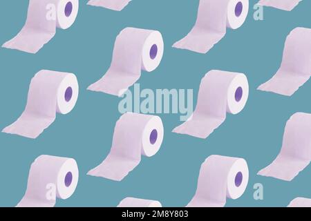 Tissue paper rolls patterned background vector Stock Vector