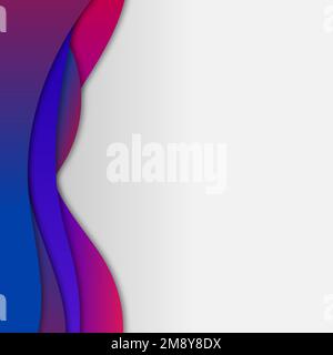 Neon gradient curve frame template vector Stock Vector