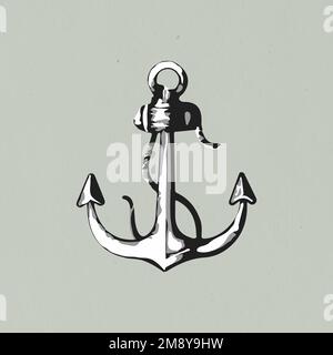 Vectorized anchor design element Stock Vector