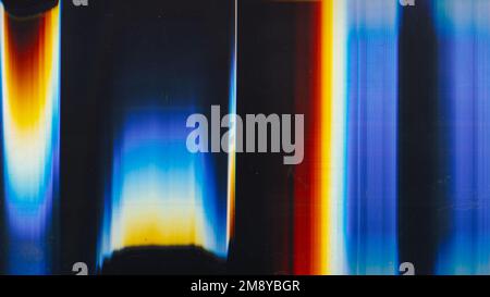 Glitch overlay Distorted display Multicolor gradient Stock Photo