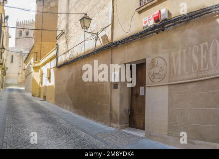 Badajoz, Spain - May 7th, 2020: Badajoz Cathedral Museum building. Located in Badajoz historic quarter, Extremadura, Spain Stock Photo