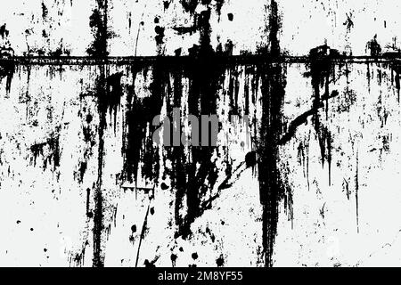 rusty iron texture background in black and white color EPS vector format Stock Vector