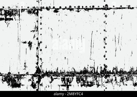 rusty iron texture background in black and white color EPS vector format Stock Vector