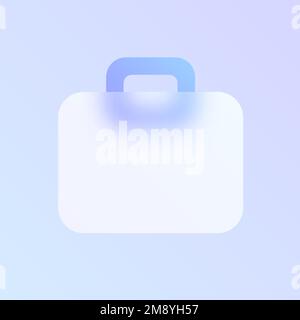 case glass morphism trendy style icon Stock Vector