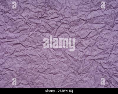 Plum, violette crumpled paper texture. Blank page pattern for winter season Christmas festival card, new year designs decoration, background concepts Stock Photo