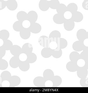 Light gray floral patterned background vector Stock Vector