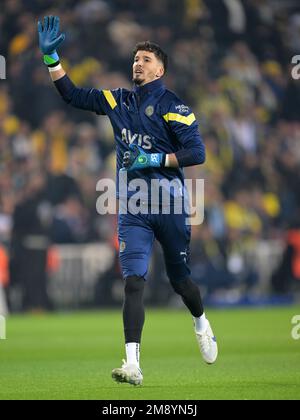 ISTANBUL - Fenerbahce SK goalkeeper Altay Bayindir during the Turkish Super Lig match between Fenerbahce AS and Galatasaray AS at Ulker stadium on January 8, 2023 in Istanbul, Turkey. AP | Dutch Height | GERRIT OF COLOGNE Stock Photo