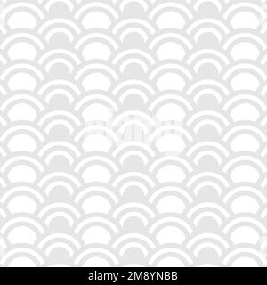 Light gray seamless wave patterned background vector Stock Vector
