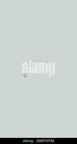 Minimal line art galaxy mobile wallpaper design vector Stock Vector