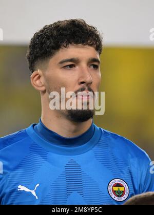 ISTANBUL - Fenerbahce SK goalkeeper Altay Bayindir during the Turkish Super Lig match between Fenerbahce AS and Galatasaray AS at Ulker stadium on January 8, 2023 in Istanbul, Turkey. AP | Dutch Height | GERRIT OF COLOGNE Stock Photo