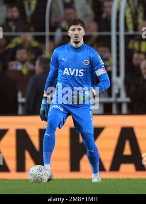 ISTANBUL - Fenerbahce SK goalkeeper Altay Bayindir during the Turkish Super Lig match between Fenerbahce AS and Galatasaray AS at Ulker stadium on January 8, 2023 in Istanbul, Turkey. AP | Dutch Height | GERRIT OF COLOGNE Stock Photo