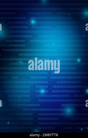 Stream of binary code design vector Stock Vector