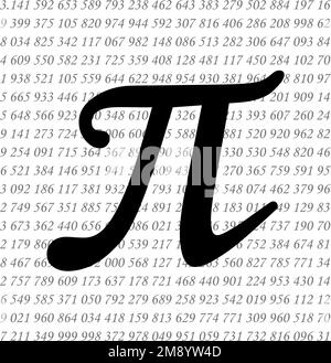 Happy international day of mathematics vector background illustration. World Pi Day banner Stock Vector