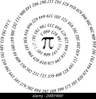 Happy international day of mathematics vector background illustration. World Pi Day banner Stock Vector