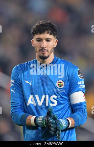 ISTANBUL - Fenerbahce SK goalkeeper Altay Bayindir during the Turkish Super Lig match between Fenerbahce AS and Galatasaray AS at Ulker stadium on January 8, 2023 in Istanbul, Turkey. AP | Dutch Height | GERRIT OF COLOGNE Stock Photo